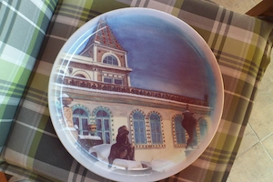 Zsolnay fali dísztál - 30 cm - 150 éves jubileum