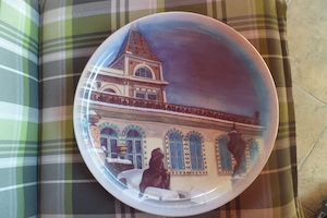 Zsolnay fali dísztál - 30 cm - 150 éves jubileum - kép 4