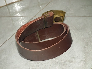 Szép barna réz csatos katonai öv a szovjet érából CCCP - kép 6