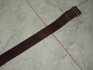 Szép barna réz csatos katonai öv a szovjet érából CCCP - kép 4