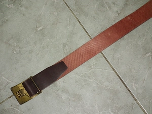 Szép barna réz csatos katonai öv a szovjet érából CCCP - kép 7