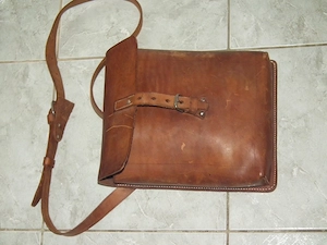 Szép retró katonai táska férfi bőrtáska bőr táska válltáska nr.4 - kép 3