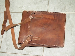 Szép retró katonai táska férfi bőrtáska bőr táska válltáska nr.4 - kép 6