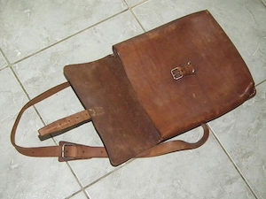Szép retró katonai táska férfi bőrtáska bőr táska válltáska nr.4 - kép 7