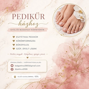 Esztétikai Pedikűrös házhoz megy 