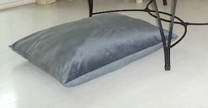 Ezüst-Szürke ÜLŐ Párna   Ülőke   Puff, nagy 60 x 60 cm - kép 2