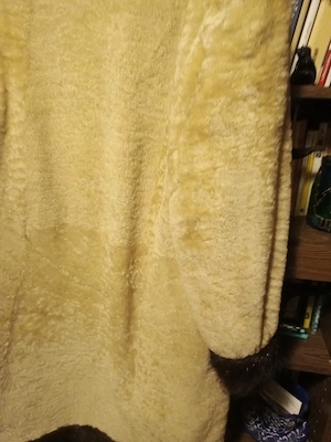 42-44 krém szinű női perzsa bunda 42000ft óbuda 36 50 104 8272 36 20 949 1288 posta kizárolag előre  - kép 3