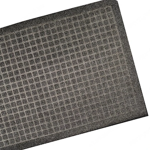 Geometrikus lábtörlő fekete-szürke 60x40 cm - kép 2