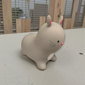 Ugráló nyuszi játék szürke 45 cm - kép 3