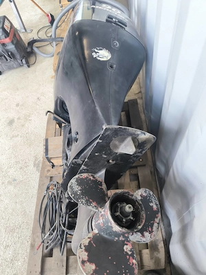 90 LE Mercury 4T külmotor, a hozzá tartozó gázszektorral - kép 9