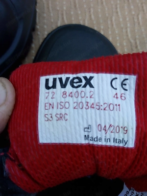 Uvex munkavédelmi cipő 46-os  - kép 4