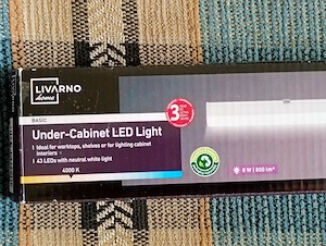 LED szekrény alatti konyhalámpa Livarno 800lm  5000ft óbuda 36 50 104 8272  posta kizárolag előre fi - kép 3