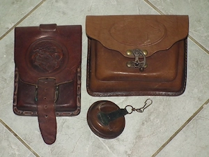 Párban Harley Davidson emblémás bőr táska övtáska bőrtáska + ajándék bőr mini pénztárca - kép 10