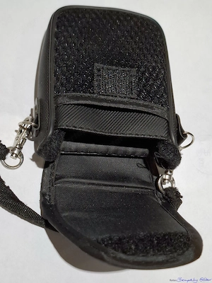 Kompakt, 11x8x4 cm, fekete, kis fényképezőgép tok, Canon, eladó. - kép 3