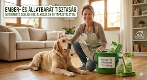 Megbízható takarítás 25 év tapasztalattal   Egészségtudatos és állatbarát megoldások!