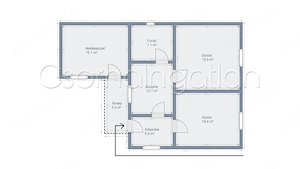 Csorna - felújítandó 2 szobás téglaház 482 m2-es telken eladó - kép 8