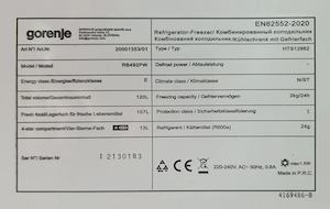 Gorenje hűtő (RB492PW) - kép 6