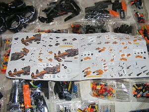 Lego komp. Technic 42228 Mclaren MCL39 F1 Versenyautó 1:8 1675 db Lepin ÚJ - kép 12