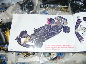 Lego komp. Technic 42206 42207 42228 Brad Pitt APXGP team F-1 versenyautó 1969db 1:8 Lepin ÚJ - kép 10