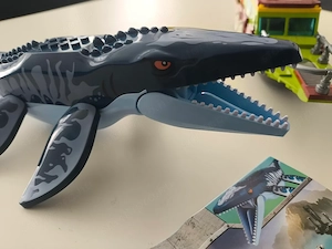 Lego komp. Jurassic World A Mosasaurus Moszaszaurusz támadása Lepin ÚJ - kép 10