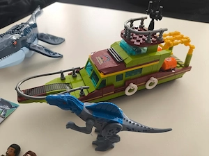 Lego komp. Jurassic World A Mosasaurus Moszaszaurusz támadása Lepin ÚJ - kép 8