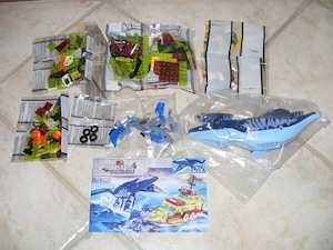 Lego komp. Jurassic World A Mosasaurus Moszaszaurusz támadása Lepin ÚJ - kép 4