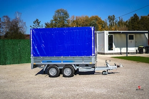 Új extra erős - alsókerekes utánfutó (300x160cm - 2000kg) ponyvaszettel akciósan bruttó 1.778.000 Ft