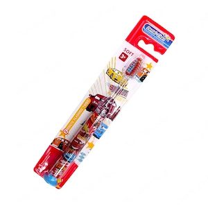 Gyermek fogkefe autós piros villogó időzítővel 18 cm