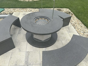 Rendelhető egyedi műkő szalonnasütő a gyártótól