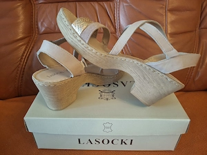 Lasocki magas talpú női szandál eladó csökkentett áron - 40 - kép 7