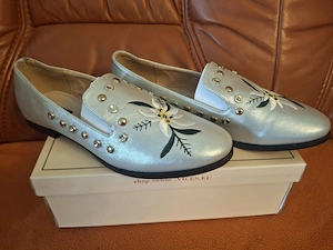 Vices hímzett női félcipő eladó csökkentett áron - 40 - kép 4