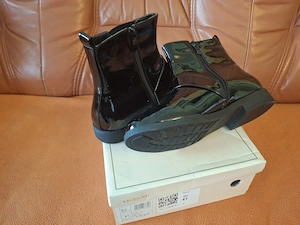 Csatos, fekete női bokacsizma csökkentett áron eladó - 40 - kép 4