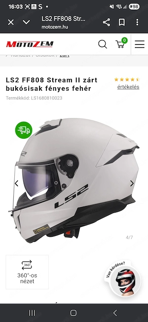 Női S-es vadiúj bukósisak - kép 3