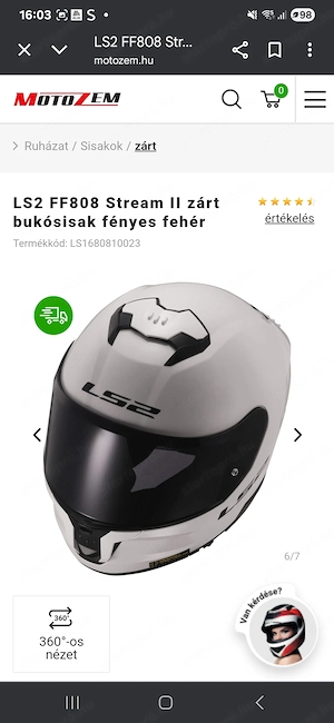 Női S-es vadiúj bukósisak - kép 2