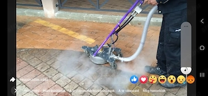 Térkőtisztítás ipari berendezéssel  - kép 3