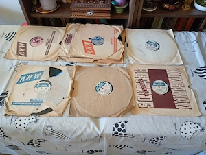 Bakelit gramofon lemez 78 35db 50000ft óbuda vegyesen   - kép 8