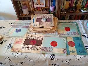 Bakelit gramofon lemez 78 35db 50000ft óbuda vegyesen   - kép 4