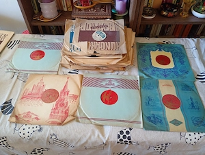 Bakelit gramofon lemez 78 35db 50000ft óbuda vegyesen   - kép 3