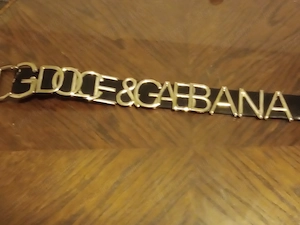 Dolce & Gabbana  női bőröv betűkkel 48 120  65000ft óbuda  személyes átvétel óbudán lakcimemen pota  - kép 3