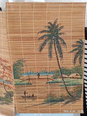 ázsiai felfüggeszthető tekercs 18000ft óbuda hagyaték része valamilyen növényre festették 36 50 104  - kép 4