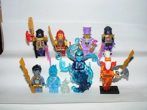 Lego Ninjago figurák Seabound Nya NRG Dorama Wyldfyre sötét úr Nadakhan figura - kép 4