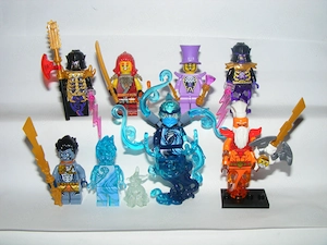 Lego Ninjago figurák Seabound Nya NRG Dorama Wyldfyre sötét úr Nadakhan figura - kép 2