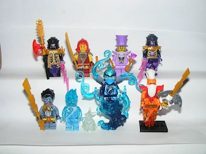 Lego Ninjago figurák Seabound Nya NRG Dorama Wyldfyre sötét úr Nadakhan figura - kép 3