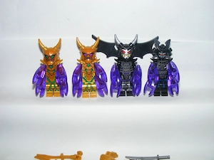 Lego Ninjago figurák Spinjitzu mesterei Feltámadt Garmadon Oni Lloyd 4db ÚJ - kép 4