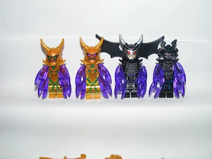 Lego Ninjago figurák Spinjitzu mesterei Feltámadt Garmadon Oni Lloyd 4db ÚJ - kép 2