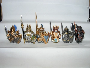 Lego Castle figurák Kerekasztal lovagjai Arthur Király Sir Lancelot Kay Sir Gaheris lovag figura ÚJ - kép 2