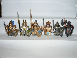 Lego Castle figurák Kerekasztal lovagjai Arthur Király Sir Lancelot Kay Sir Gaheris lovag figura ÚJ