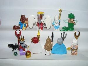 Lego Görög + Keresztény Istenek Mitológia Zeusz Poseidon Hades figurák 9db ÚJ - kép 5