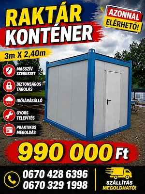 Kontener ház. Raktár és iroda konténer  - kép 2