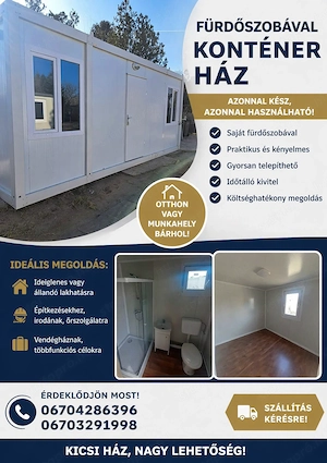 Kontener ház. Raktár és iroda konténer  - kép 3